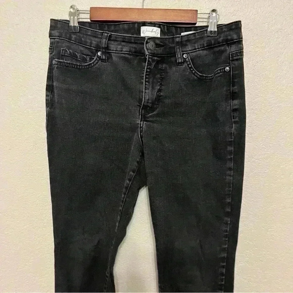 Wonderly black mid-rise skinny ankle jeans size 6R - Picture 8 of 9